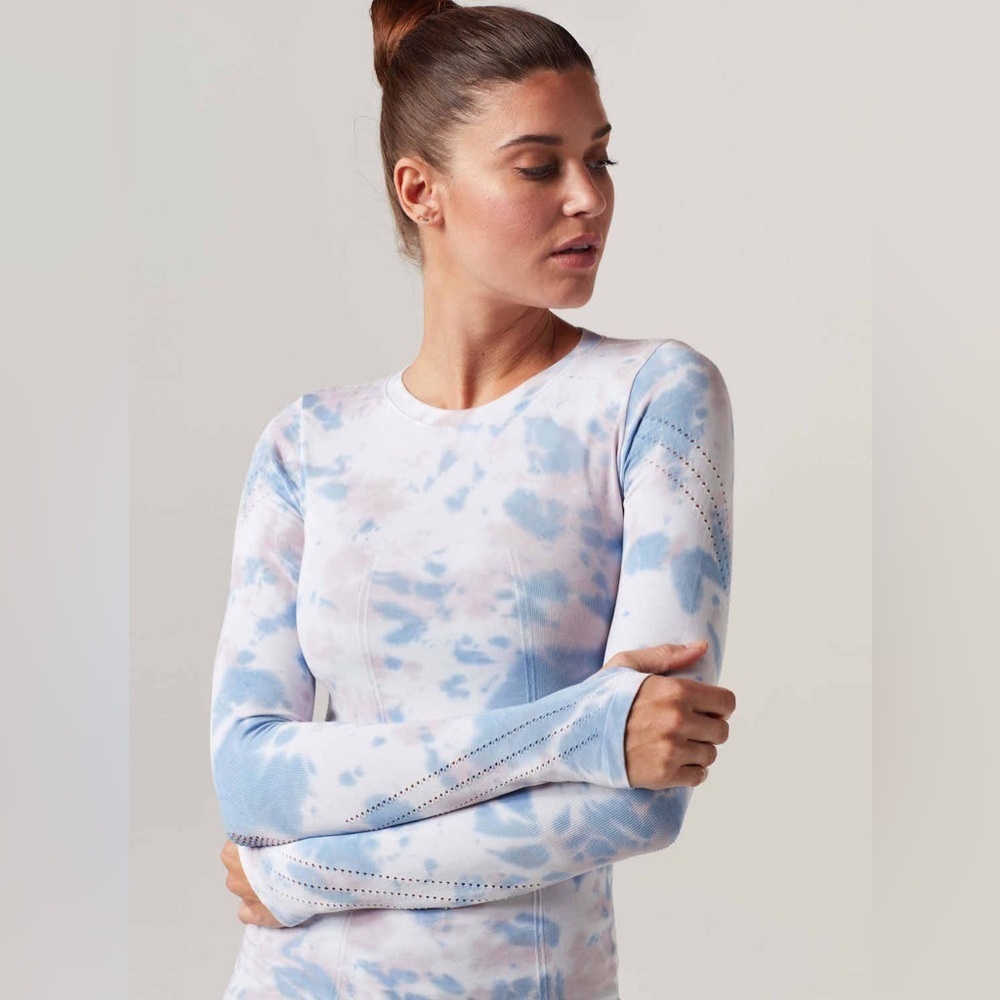 Blanc Noir LS Magnetic Compression Top - Mojave Dawn Pastel